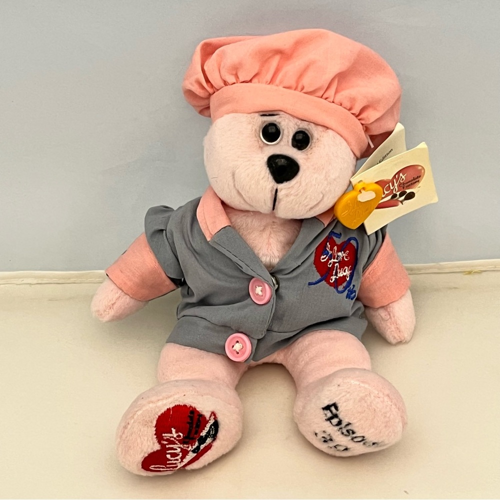 Collecticritters I Love Lucy Bear Bean Bag Plush Chocolate Factory